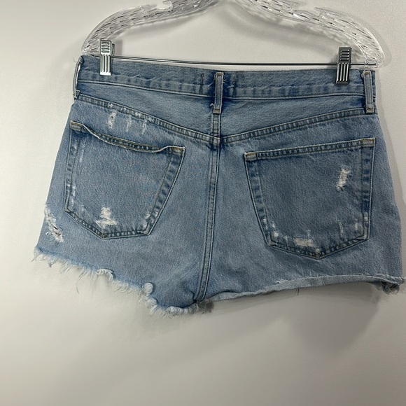 AGOLDE Parker Button Fly Distressed Raw Hem Shorts size 29 - Picture 6 of 10
